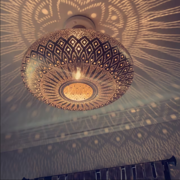 Moroccan Pendant Brass Light-Moroccan Style Hanging Lamp