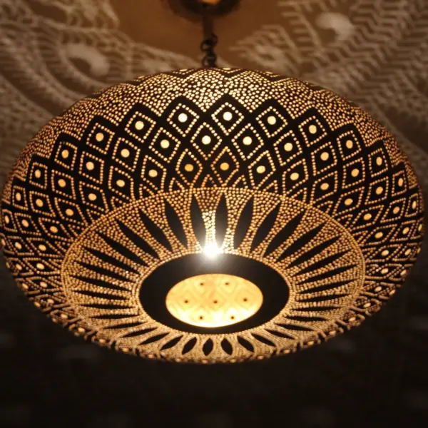 Moroccan Pendant Brass Light-Moroccan Style Hanging Lamp