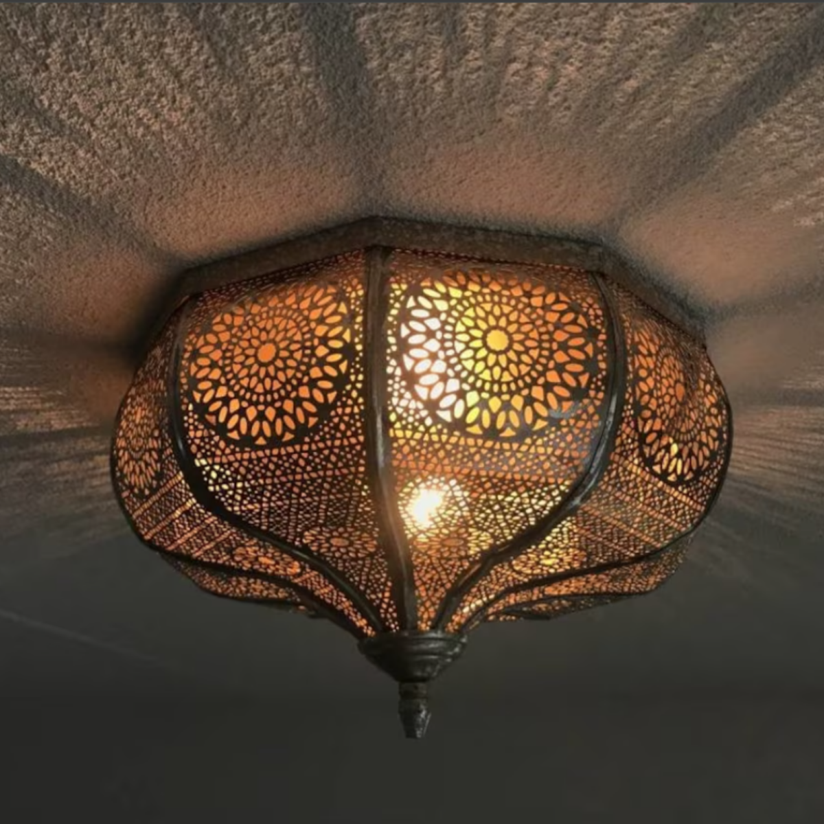 Handmade Flush Ceiling Light - Image 3