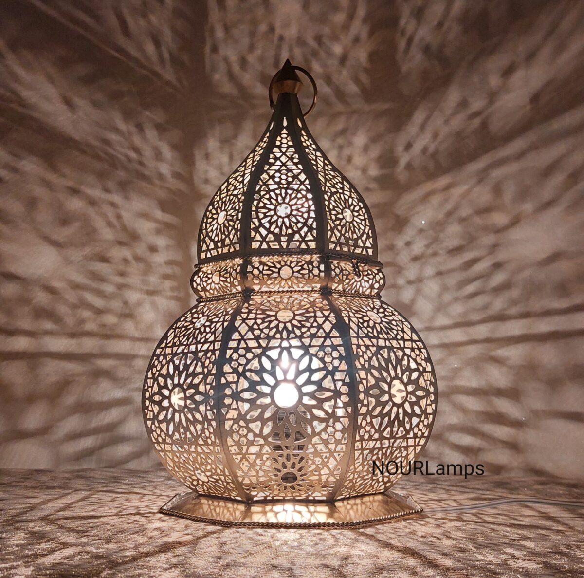 Moroccan Floor Lamp - Brass Moroccan lantern - Image 2