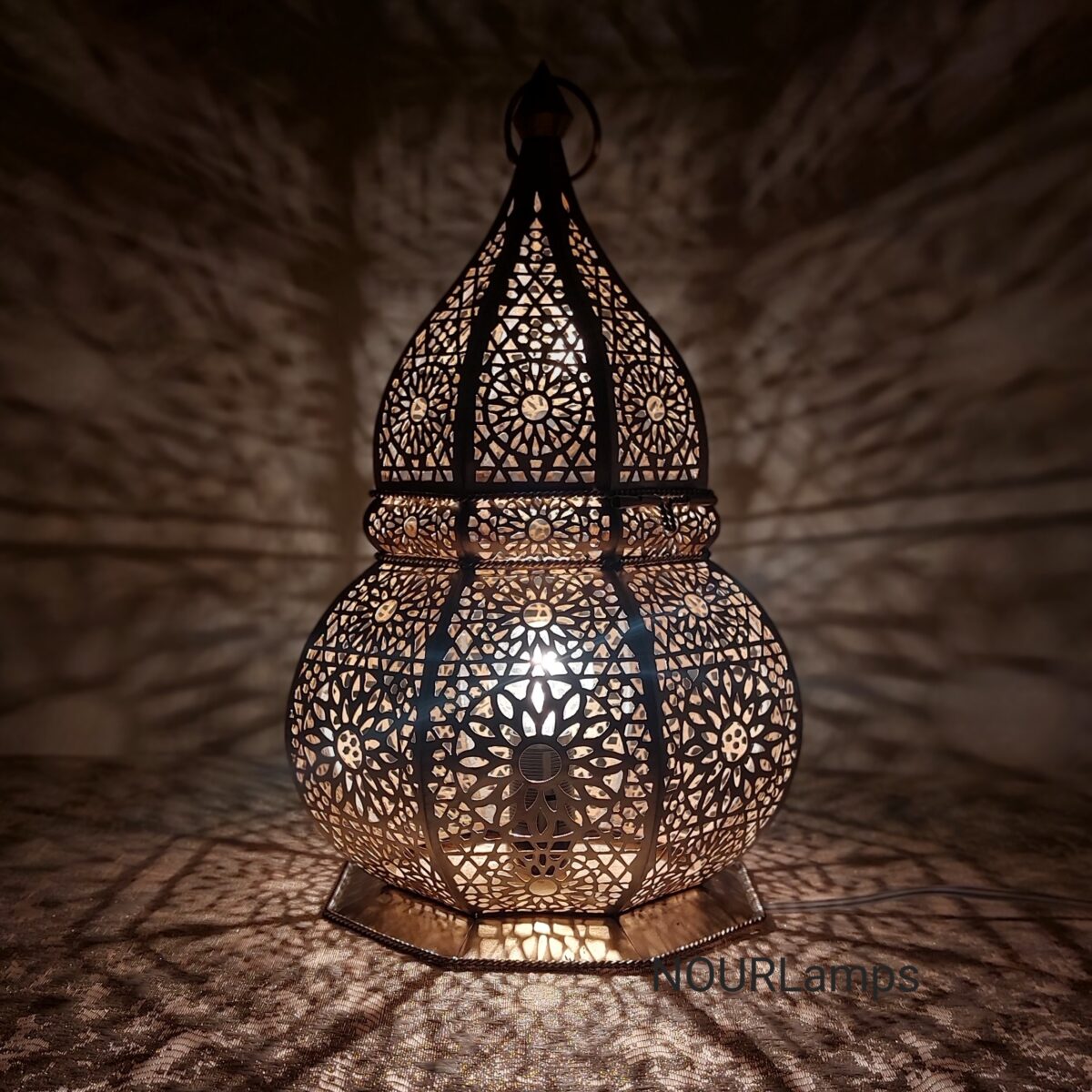 Moroccan Floor Lamp - Brass Moroccan lantern - Image 4