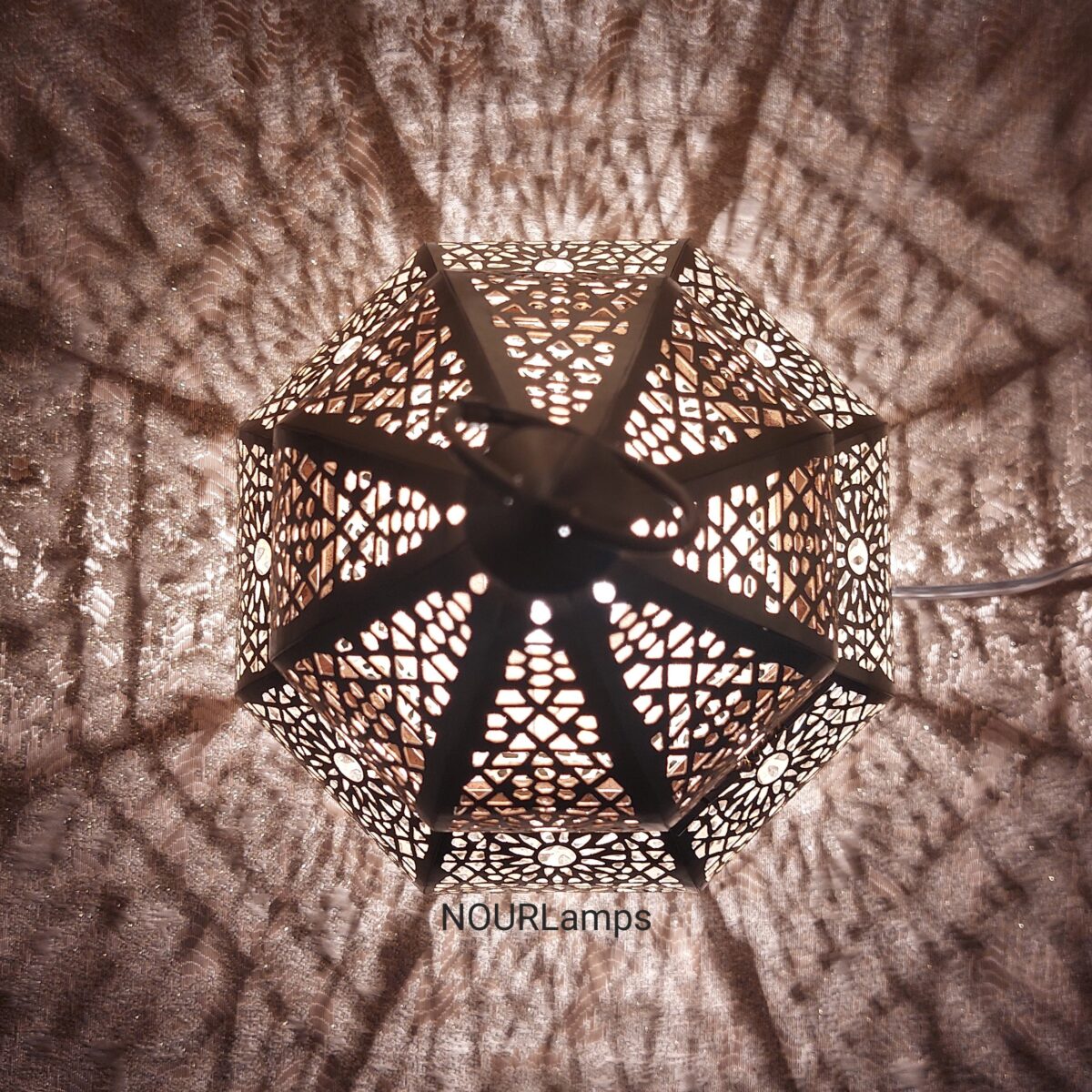 Moroccan Floor Lamp - Brass Moroccan lantern - Image 6